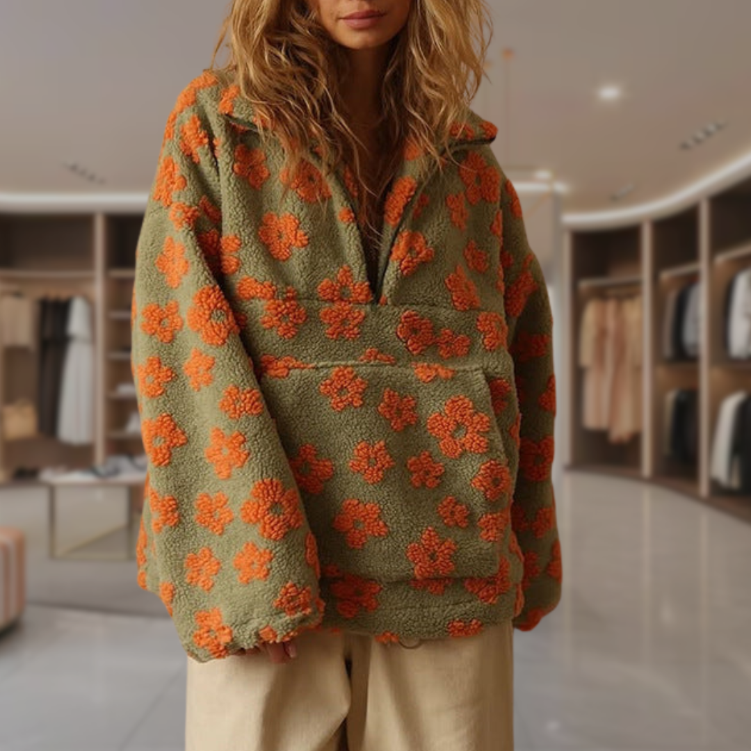 Adie | Floral Fleece Sweater