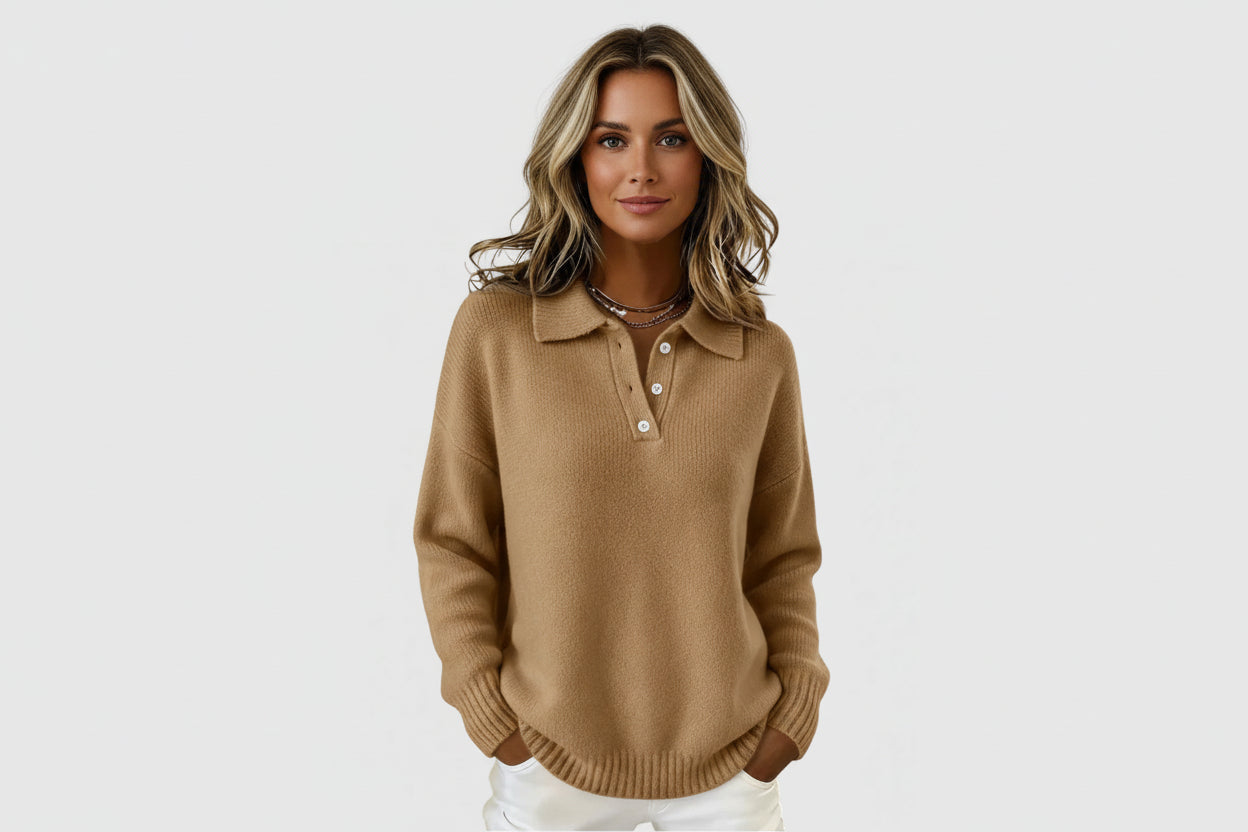 ISABEL – COSY COLLARED KNIT