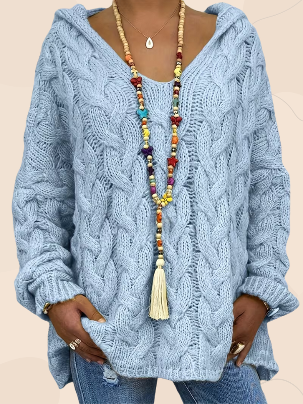 Ann- Knitted Hoodie Cardigan