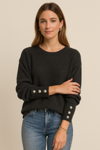 Amara | Loose-Fitting Knitted Sweater Made from a Cotton Blend
