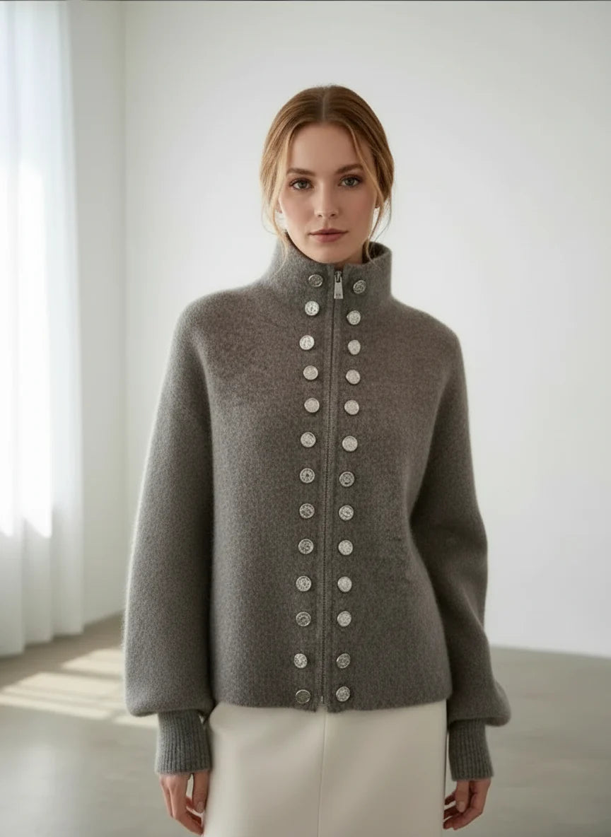 Angela- Luxury Fluffy Knitted Cardigan