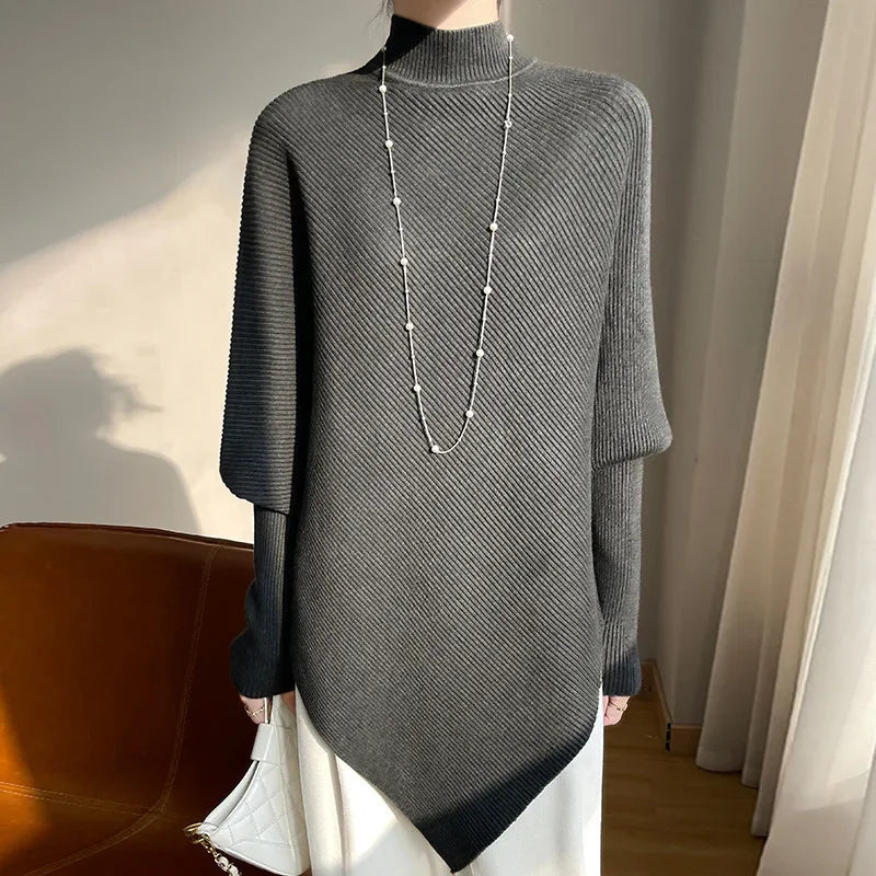 Louisa- Knitted Cowl Neck Sweater