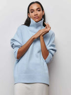 Cittra | Oversized Ribbed Turtleneck Sweater