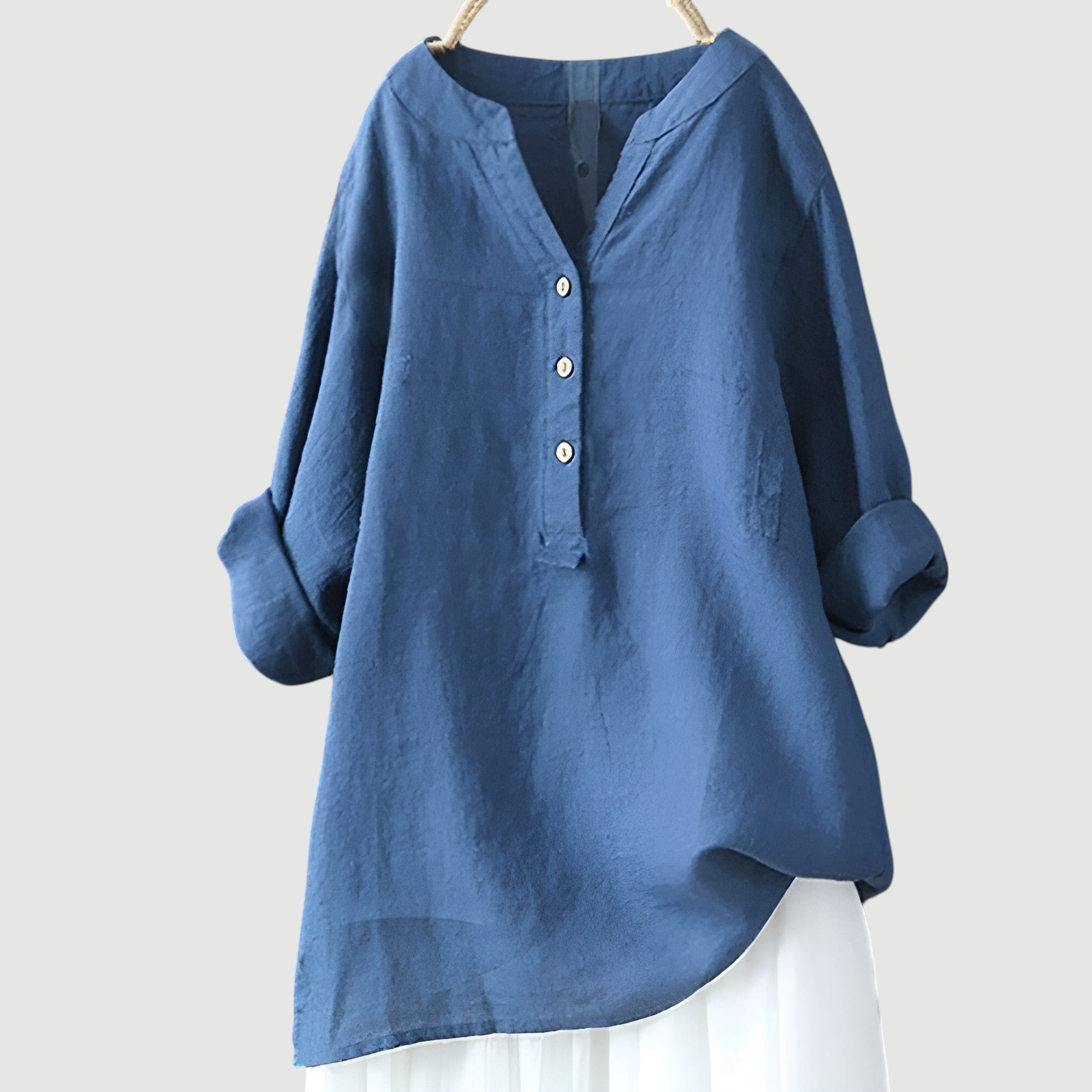 Freja™ – Lightweight and Comfortable Linen Shirt with Buttons