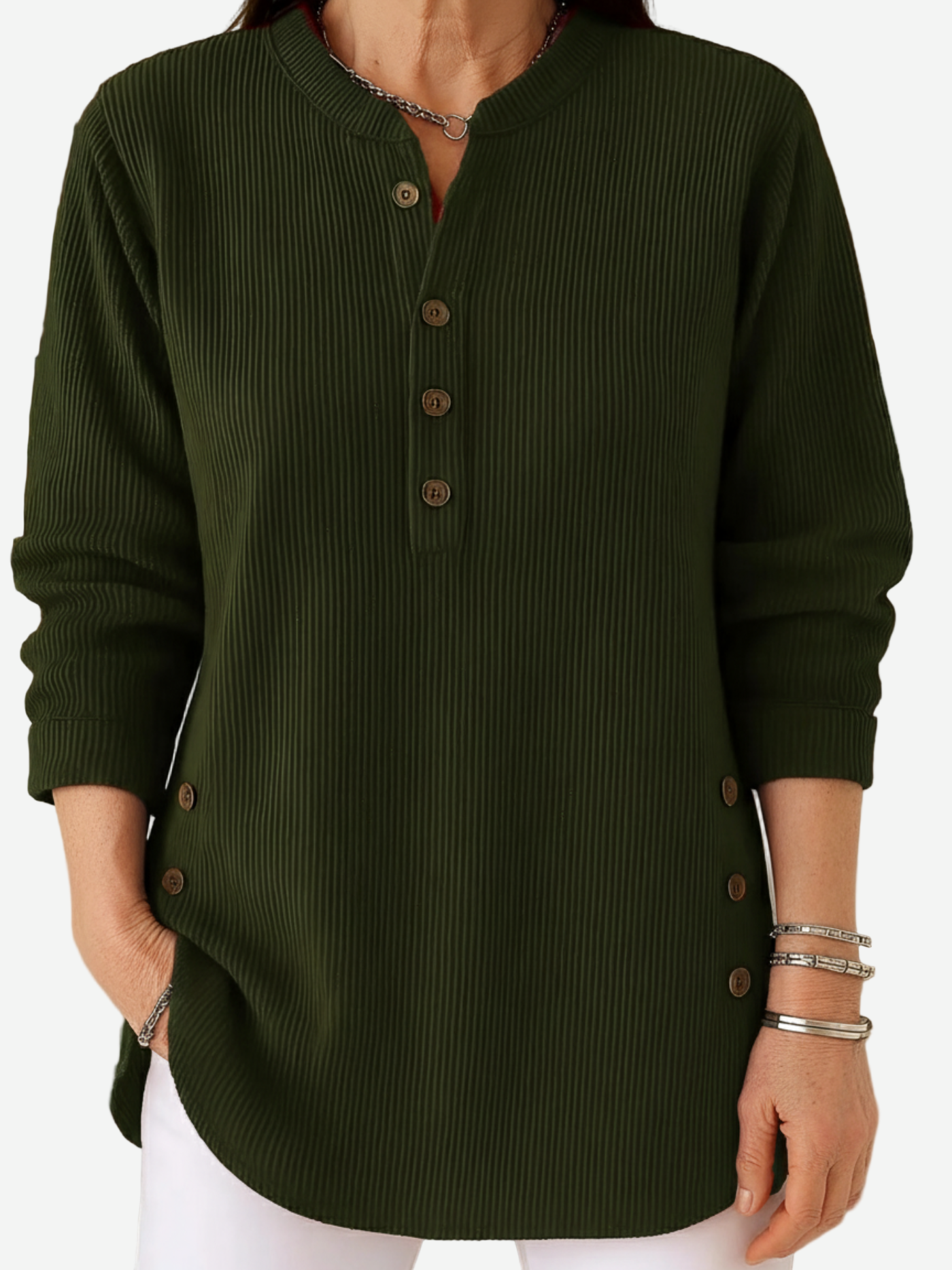 Harperly – Long Sleeve Solid Knit Sweater